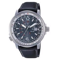 Image of BJ7010-16F Citizen Promaster Eco-Drive Pilotur med sort læderrem